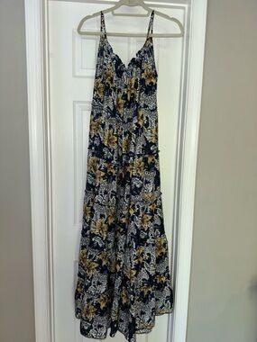 America & Beyond floral leopard print dress